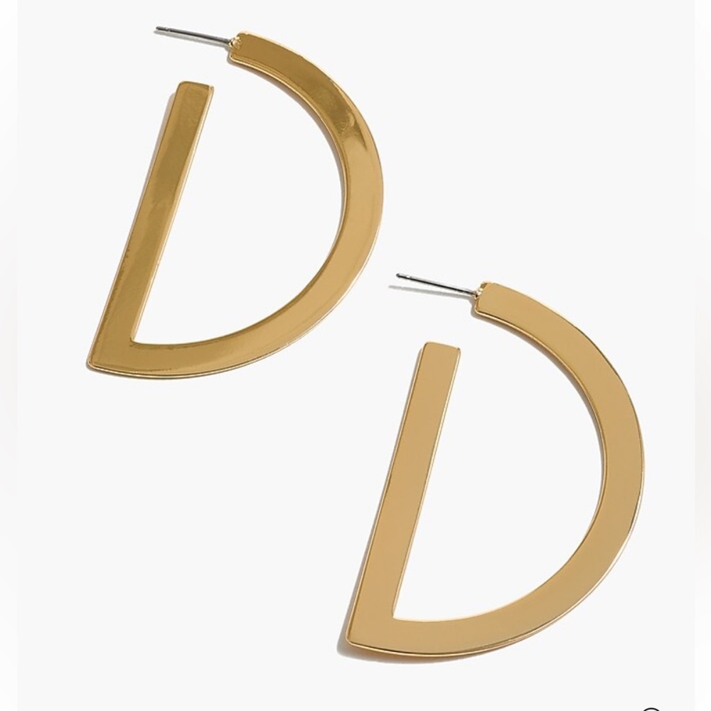 J Crew Gold Tone Hoops